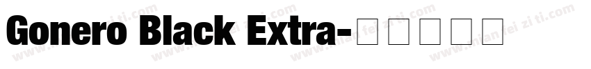 Gonero Black Extra字体转换